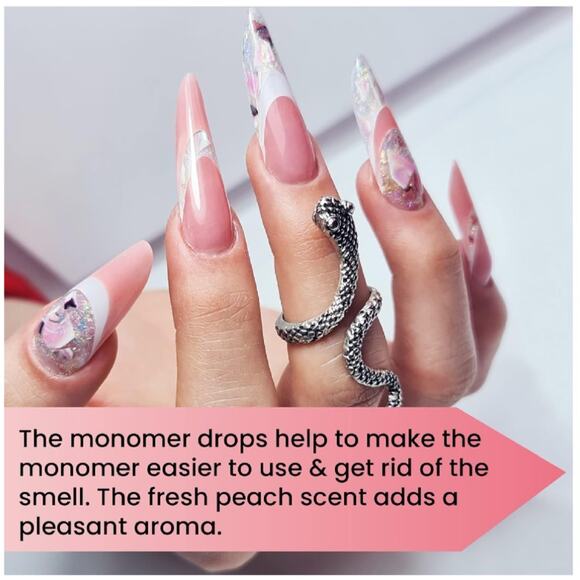 Mia Secret Monomer Drops - Peach Scent - 1oz - Odor Neutralizer - Liquid Acrylic - Picture 5 of 7